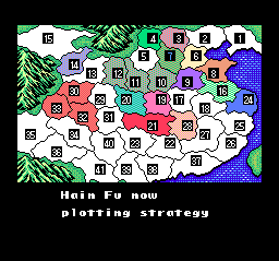 Romance of the Three Kingdoms II (USA) In game screenshot